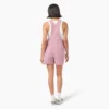Petos cortos de lona de algodón para mujer, 4″ Petos cortos de lona de algodón para mujer, 4″