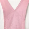 Petos cortos de lona de algodón para mujer, 4″ Petos cortos de lona de algodón para mujer, 4″