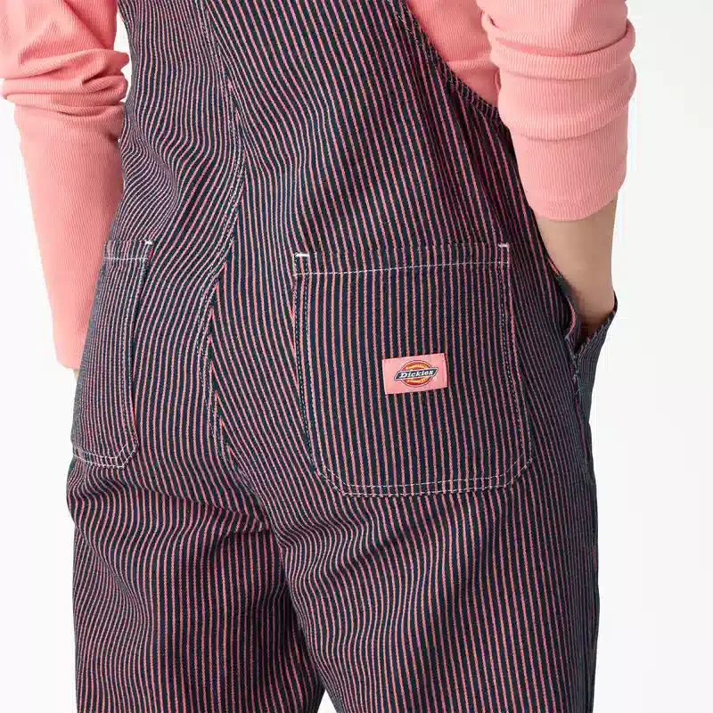 Petos de mujer de corte regular con rayas Hickory Petos de mujer de corte regular con rayas Hickory