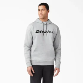 Sudadera con capucha de felpa con logotipo en letra cursiva