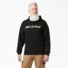 Sudadera con capucha de felpa con logotipo en letra cursiva Sudadera con capucha de felpa con logotipo en letra cursiva