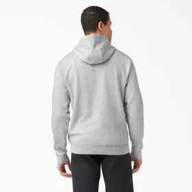 Sudadera con capucha de felpa con logotipo en letra cursiva