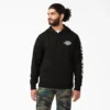 Sudadera con capucha de felpa y logo en la manga Sudadera con capucha de felpa y logo en la manga