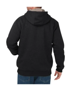 Sudadera con capucha de forro polar con forro de sherpa