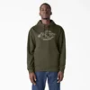 Sudadera con capucha repelente al agua y logo de camuflaje Sudadera con capucha repelente al agua y logo de camuflaje