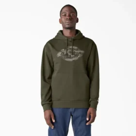 Sudadera con capucha repelente al agua y logo de camuflaje Sudadera con capucha repelente al agua y logo de camuflaje