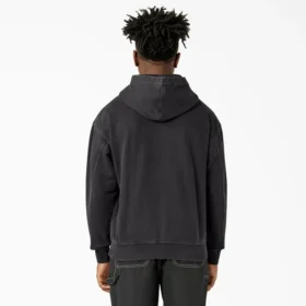 Sudadera con capucha teñida en prenda
