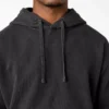 Sudadera con capucha teñida en prenda