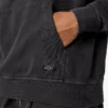 Sudadera con capucha teñida en prenda