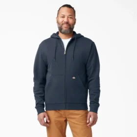 Sudadera con capucha y cremallera de forro polar de peso medio