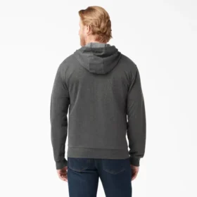 Sudadera con capucha y cremallera de forro polar de peso medio Sudadera con capucha y cremallera de forro polar de peso medio