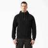 Sudadera con capucha y cremallera de un cuarto