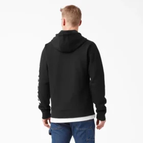 Sudadera con capucha y logotipo en la manga, repelente al agua Sudadera con capucha y logotipo en la manga, repelente al agua
