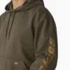 Sudadera con capucha y logotipo en la manga, repelente al agua Sudadera con capucha y logotipo en la manga, repelente al agua