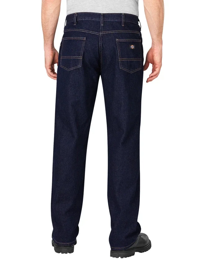 Vaqueros de denim de corte recto y holgado Vaqueros de denim de corte recto y holgado