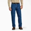 Vaqueros de denim grueso de corte recto y ajuste holgado Vaqueros de denim grueso de corte recto y ajuste holgado