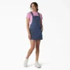 Vestido tipo peto de mezclilla de corte regular para mujer Vestido tipo peto de mezclilla de corte regular para mujer