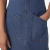Vestido tipo peto de mezclilla de corte regular para mujer Vestido tipo peto de mezclilla de corte regular para mujer